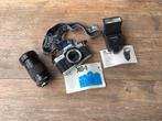 Minolta camera met lens, flitser en koffer, Ophalen of Verzenden, Gebruikt, Spiegelreflex, Minolta