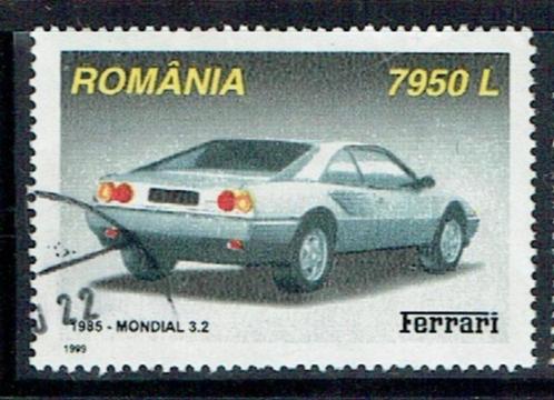 Roemenië 1999 Auto Ferrari, Postzegels en Munten, Postzegels | Europa | Overig, Gestempeld, Overige landen, Ophalen of Verzenden