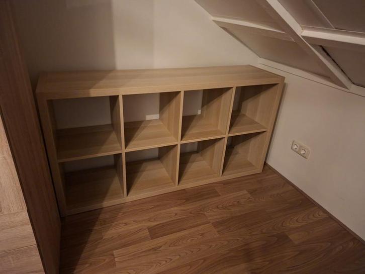 Houten Vakkenkast met 8 vakken, Huis en Inrichting, Kasten | Boekenkasten, Zo goed als nieuw, 100 tot 150 cm, Minder dan 100 cm