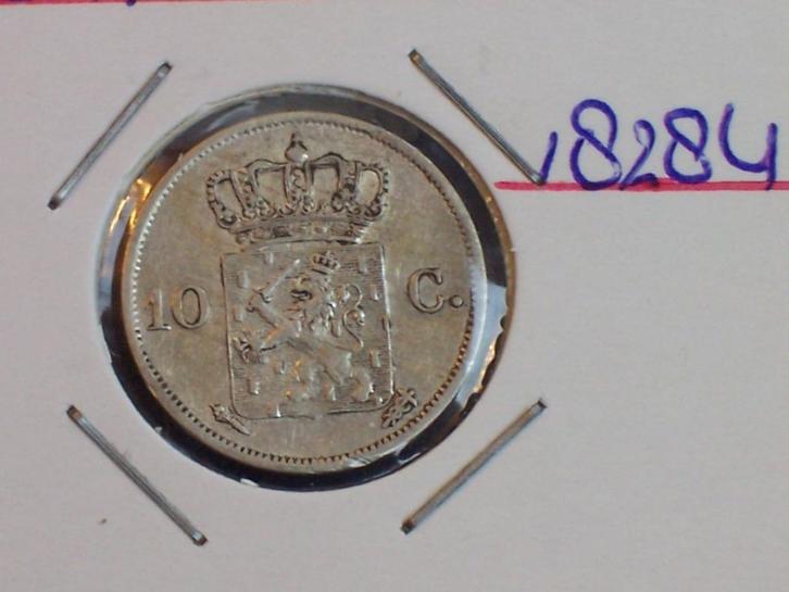 10 Cent 1828 U Willem 1., Postzegels en Munten, Munten | Nederland, Losse munt, 10 cent, Koning Willem I, Zilver, Ophalen of Verzenden