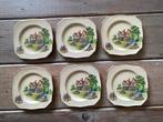 6 x antiek gebak bordje. Royal winton england. Cottages. 6 P, Ophalen