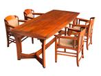 Schuitema Eethoek jugenstil tafel met 4 stoelen, Huis en Inrichting, Ophalen, Schuitema, Gebruikt, Jugenstil