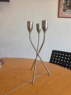 Drie-armige kandelaar., Huis en Inrichting, Woonaccessoires | Kandelaars en Kaarsen, Ophalen of Verzenden, Zo goed als nieuw, Minder dan 25 cm