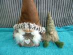 2x Gnoom / gnome herfst poppen, Ophalen of Verzenden, Zo goed als nieuw