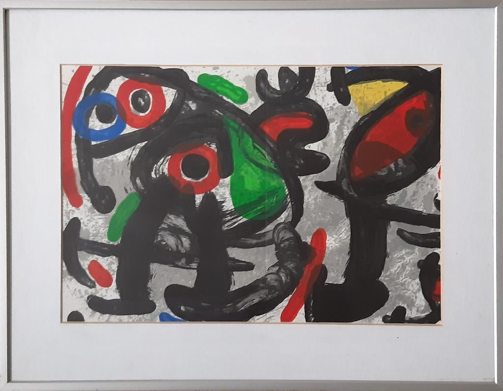 Joan Miró (1893-1983) - Abstracte compositie, Ophalen of Verzenden