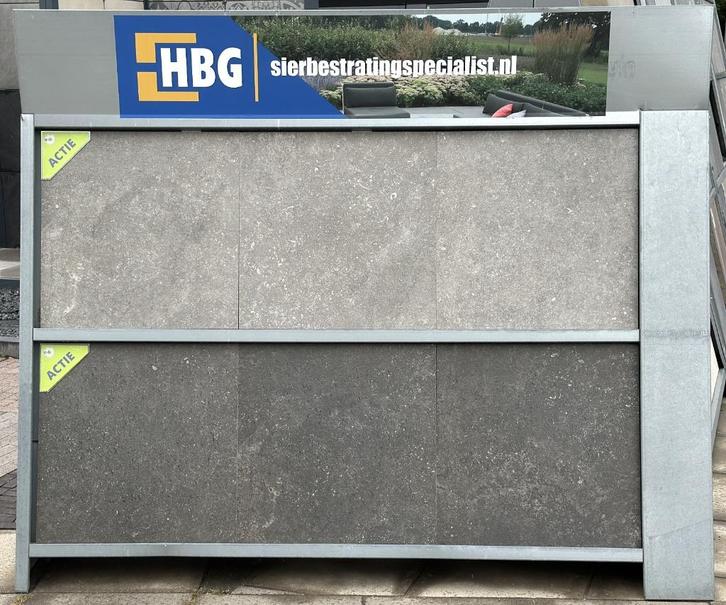 Keramische buitentegels 60x60x3cm Grigio en Antraciet €32,95, Tuin en Terras, Tegels en Klinkers, Nieuw, Terrastegels, Beton, 10 m² of meer