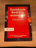 Basisboek Bedrijfseconomie - Opgaven, 12e druk, Nieuw, Ophalen of Verzenden, Nieuw, Economie en Marketing