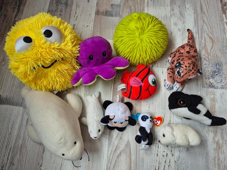 Allerlei knuffels, Kinderen en Baby's, Speelgoed | Knuffels en Pluche, Zo goed als nieuw, Overige typen, Ophalen