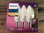 9 Philips LED kaarslampen E14, Huis en Inrichting, Lampen | Losse lampen, Nieuw, Led-lamp, Ophalen