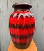 Rood bruine vaas keramiek Scheurich West Germany vintage, Ophalen, Gebruikt, Onbekend, Onbekend
