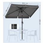 Parasol 200 X 150 Cm nieuw in doos, Tuin en Terras, Parasols, Nieuw, Ophalen of Verzenden