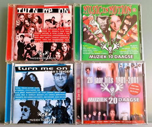Cd's: 3 x Muziek 10 daagse / 1 x Muziek 20 daagse, Cd's en Dvd's, Cd's | Verzamelalbums, Zo goed als nieuw, Overige genres, Ophalen