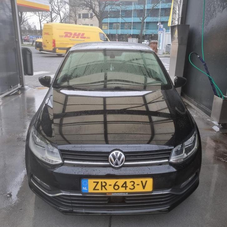 Volkswagen Polo 1.2 TSI 66KW 2014 Zwart typ 6R, Auto's, Volkswagen, Bedrijf, Polo, ABS, Adaptive Cruise Control, Airbags, Airconditioning