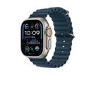 Apple Watch Ultra - blauw ocean bandje, Sieraden, Tassen en Uiterlijk, Smartwatches, Afstand, Blauw, IOS, Ophalen of Verzenden