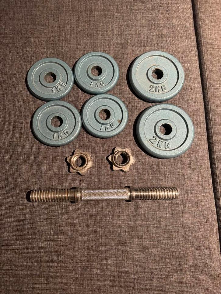 Dumbbell Set - Halters met Gewichten, Sport en Fitness, Fitnessmaterialen, Gebruikt, Halterset, Armen, Ophalen