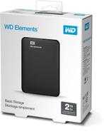 Western Digital Elements Portable - Harde schijf - 2TB, Computers en Software, Harde schijven, 2TB, Verzenden, SSD, Laptop
