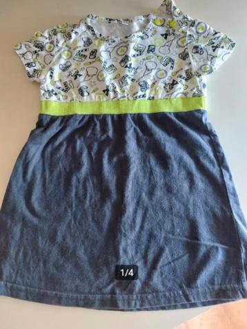 Jurk Jurkje korte mouw Zomerjurkje Donkerblauw Lemon maat 86 beschikbaar voor biedingen