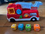 Te koop VTech Step & Leer Brandweerwagen met blokken, Ophalen, Gebruikt, 6 maanden tot 2 jaar