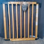 Verstelbaar houten traphekje met bevestiging, Ophalen, 100 tot 115 cm, Zo goed als nieuw, Schroefhekje