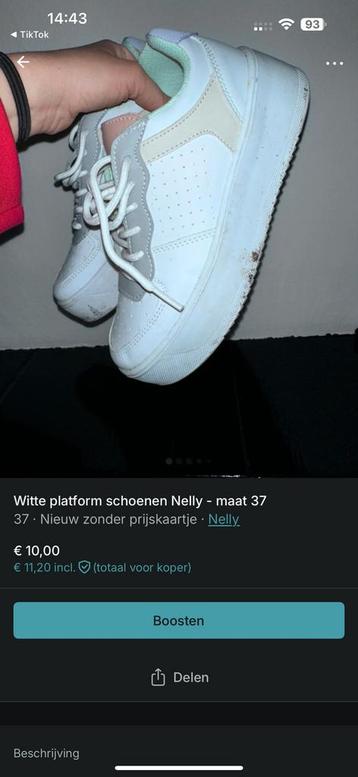 Platform sneakers Nelly - 37 beschikbaar voor biedingen
