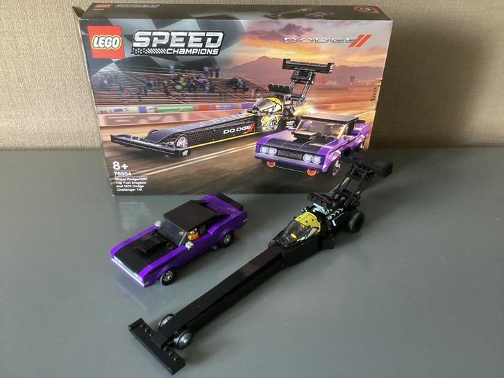 Lego Speed Champions 76904 Dodge Dragster & 1970 Challenger, Kinderen en Baby's, Speelgoed | Duplo en Lego, Zo goed als nieuw