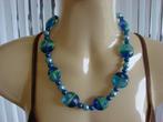 Vintage ketting Murano glas., Ophalen of Verzenden, Zo goed als nieuw, Blauw, Overige materialen