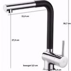 Keukenkraan, mengkraan, matzwarte kraan; Merk: Deante Aster, Verzenden, Nieuw