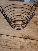 Zwart metalen draadmandje fruitschaal, Ophalen of Verzenden, Zo goed als nieuw, Rond