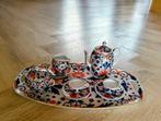 Antiek theeservies met dienblad, Antiek en Kunst, Ophalen of Verzenden
