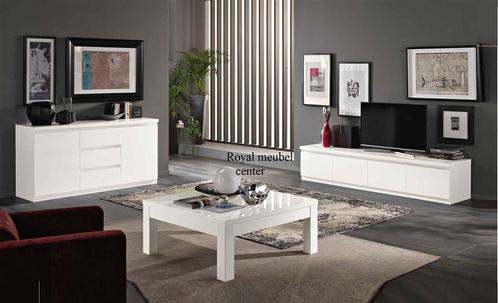 Woonkamer Forever 4 Hoogglans zwart wit marmer -AANBIEDING-, Huis en Inrichting, Kasten | Wandmeubels, Nieuw, Minder dan 100 cm