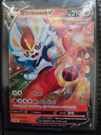 Pokemon Cinderace V 044/264 Fusion Strike, Ophalen of Verzenden, Zo goed als nieuw, Losse kaart, Foil