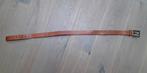 Te koop: Bruin leren riem, met grote gesp,  COWBOYSBELT 95!, 95 tot 105 cm, Bruin, Echt leder, Ophalen of Verzenden
