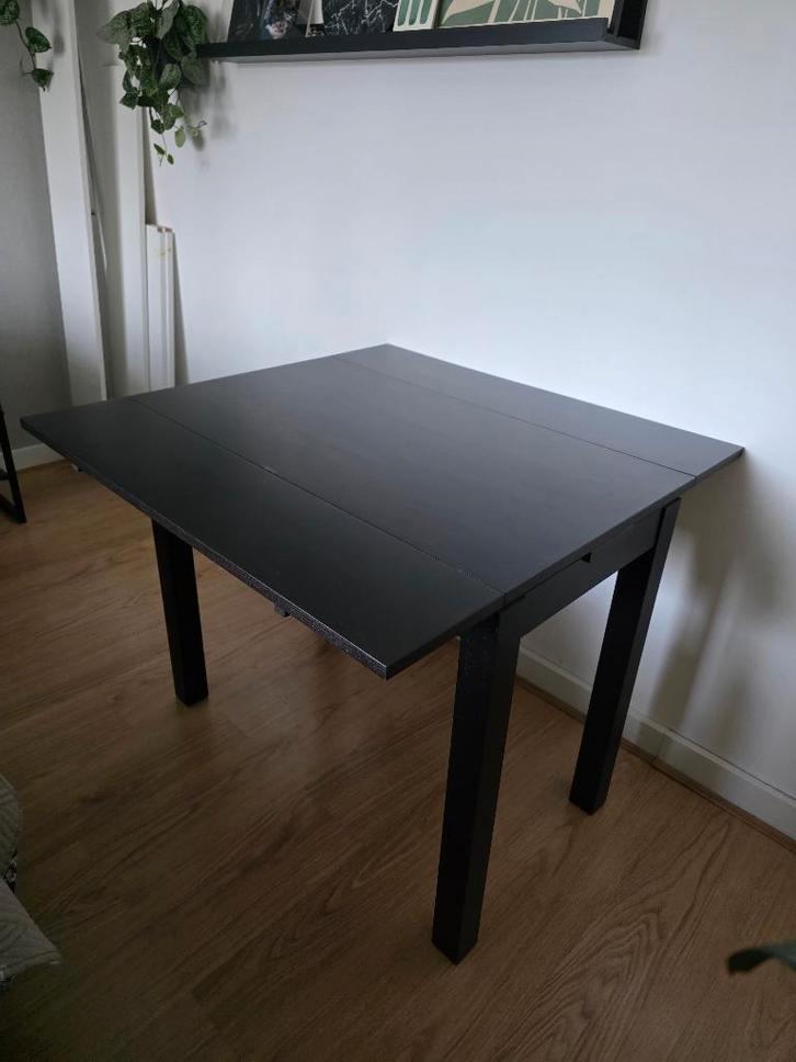 IKEA eettafel BJURSTA 50(89)x90cm, Huis en Inrichting, Tafels | Eettafels, Gebruikt, 50 tot 100 cm, 50 tot 100 cm, Ovaal, Ophalen
