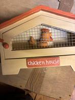Decoratief Kippenhok met Kip, Ophalen of Verzenden, Zo goed als nieuw, Hout, Dierenbeeld