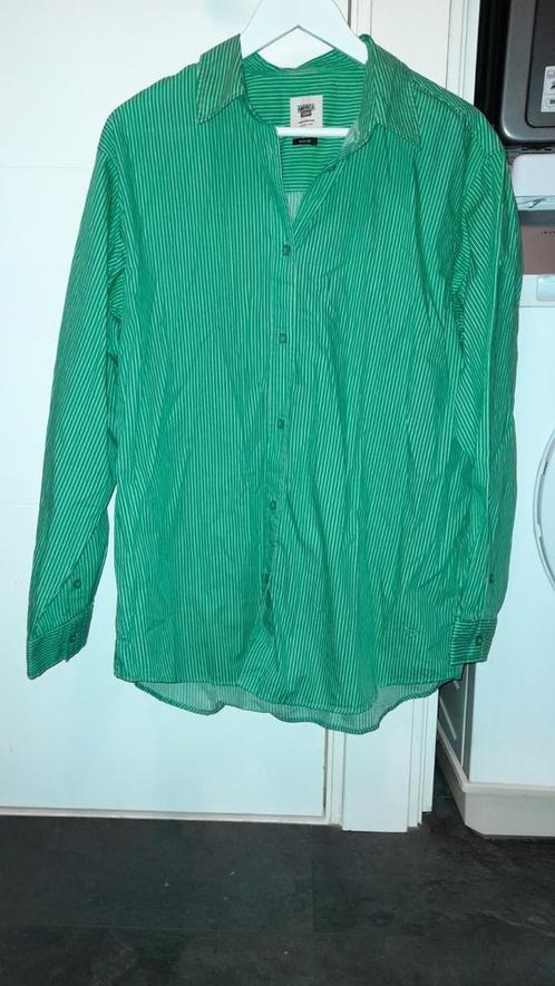 Nieuwe groen gestreepte blouse .. America today .. Maat m, Kleding | Dames, Blouses en Tunieken, Nieuw, Maat 38/40 (M), Groen