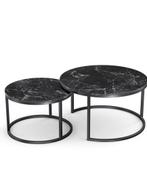 Ronde Salontafel set marmer, Ophalen of Verzenden