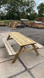 Opruiming! B keus picknicktafel 210 cm, Ophalen, Zo goed als nieuw, Inklapbaar, Rechthoekig