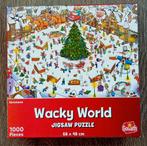 Wacky World Kerst 1000 compleet, Ophalen of Verzenden, 500 t/m 1500 stukjes, Zo goed als nieuw, Legpuzzel