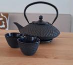 bredemeijer xilin gietijzeren theepot, kopjes en onderzetter, Huis en Inrichting, Keuken | Servies, Ophalen, Gebruikt, Overige stijlen