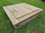 HOUTEN ZANDBAK 100x100 incl deksel kant en klaar geleverd