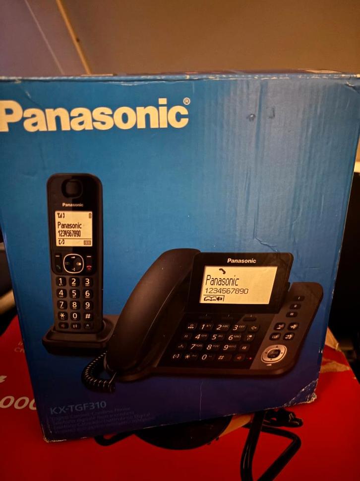 Panasonic KX-TGF310 Combo Telefoon - Grote toetsen, Telecommunicatie, Vaste telefoons | Handsets en Draadloos, Nieuw, 1 handset