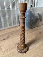 Houten Kandelaar - 45cm, Gebruikt, Ophalen of Verzenden, Kandelaar, Hout