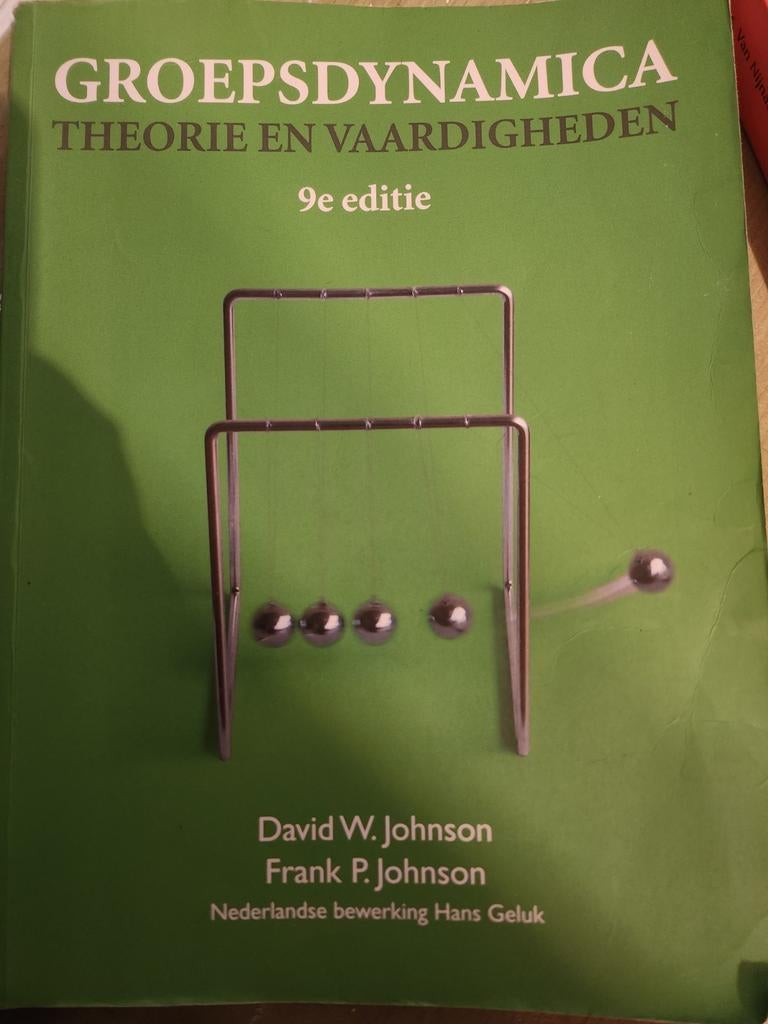 Groepsdynamica - Theorie en Vaardigheden (9e editie), Gelezen, Alpha, HBO, David W. Johnson, Frank P. Johnson
