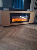 Tv kast met haard sfeerhaard, Huis en Inrichting, Ophalen of Verzenden, Zo goed als nieuw, Vrijstaande haard, Elektrische haard