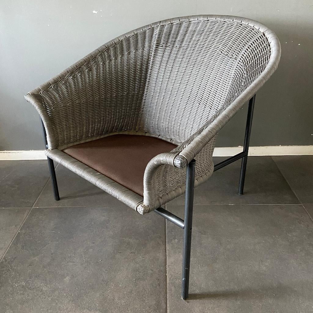 Gerard van den Berg fauteuil voor Rohé Noordwolde, Huis en Inrichting, Fauteuils, Ophalen, Gebruikt, Gerard van den Berg, Metaal