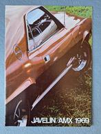 Brochure AMERICAN MOTORS JAVELIN / AMX - 1969 USA, Ophalen of Verzenden, Overige merken