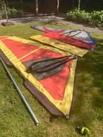 Tiki kinder Surfzeil 2.8 en 4.0m2 incl mast en 2 gieken, Watersport en Boten, Windsurfen, Zeil, Gebruikt, Met draagtas, Minder dan 5 m²