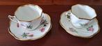 Bone China, Rosina, 2 antieke porseleinen kopjes, Verzamelen, Ophalen of Verzenden, Zo goed als nieuw, Porselein, Kop en/of schotel