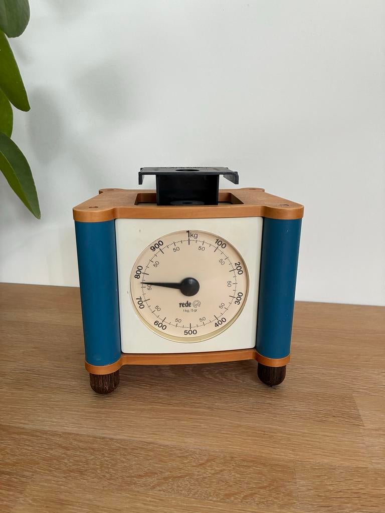 Vintage Guzzini Weegschaal - Retro Design, Witgoed en Apparatuur, Keukenweegschaal, Ophalen of Verzenden, Gebruikt, Minder dan 10 kg