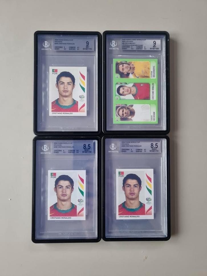 Cristiano Ronaldo Panini Stickers - Diverse Condities, Hobby en Vrije tijd, Verzamelkaartspellen | Overige, Gebruikt, Ophalen of Verzenden